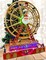 Christmas Wheel with Santa. Animated Holiday Decoration. Christmas Village